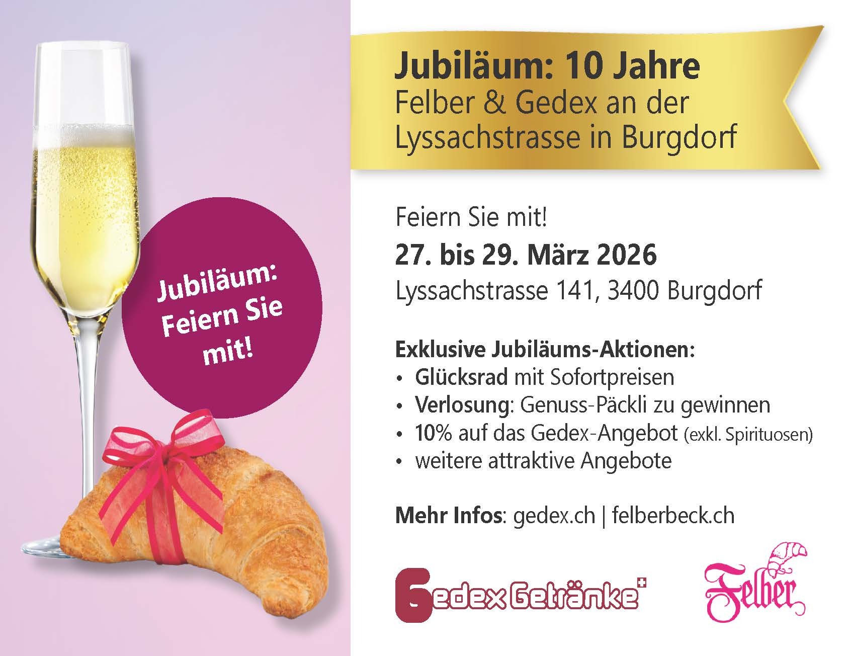 10 Jahre Felber und Gedex in Burgdorf